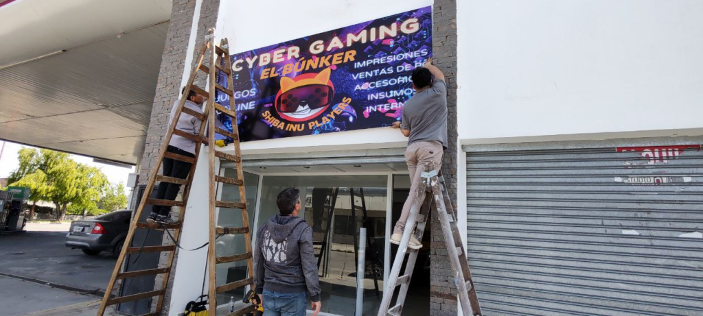 The Bunker, Argentinian Game Shop Posting Shiba Eternity Sign
