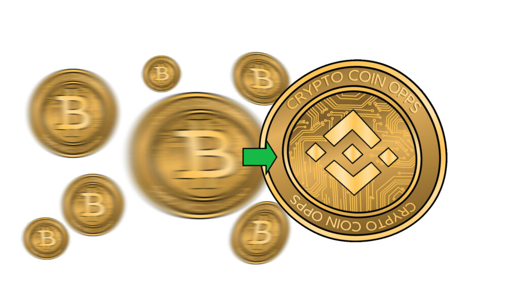 Bitcoin Tokens Flying Into Binance Crypto Exchange Ⓒ 2023 – Crypto Coin Opps