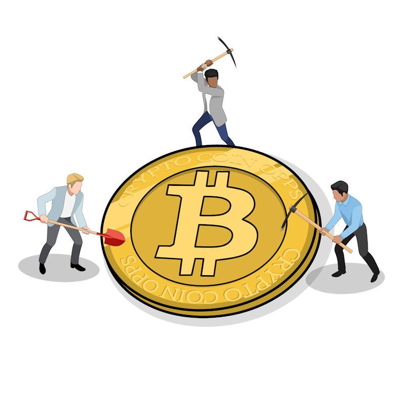 3 Men Bitcoin Mining