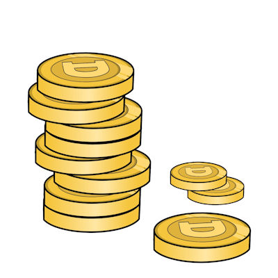 Stack of Dogecoin Tokens