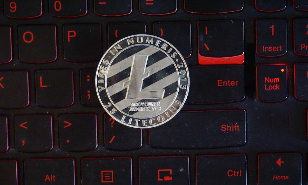 Litecoin ($LTC) Token On Computer Keyboard Ⓒ 2023 – Crypto Coin Opps