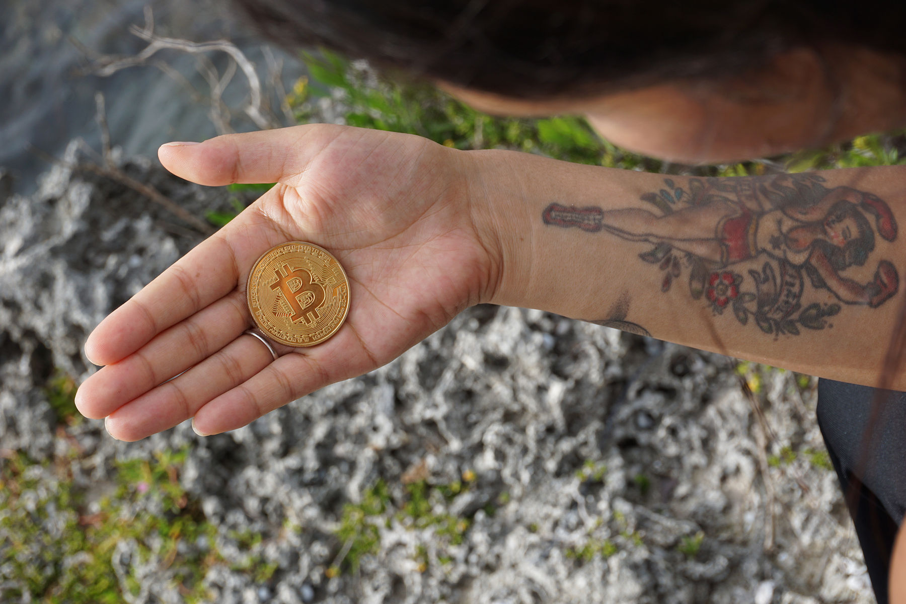 Crypto User Looking At Bitcoin Token Ⓒ 2023 – Crypto Coin Opps