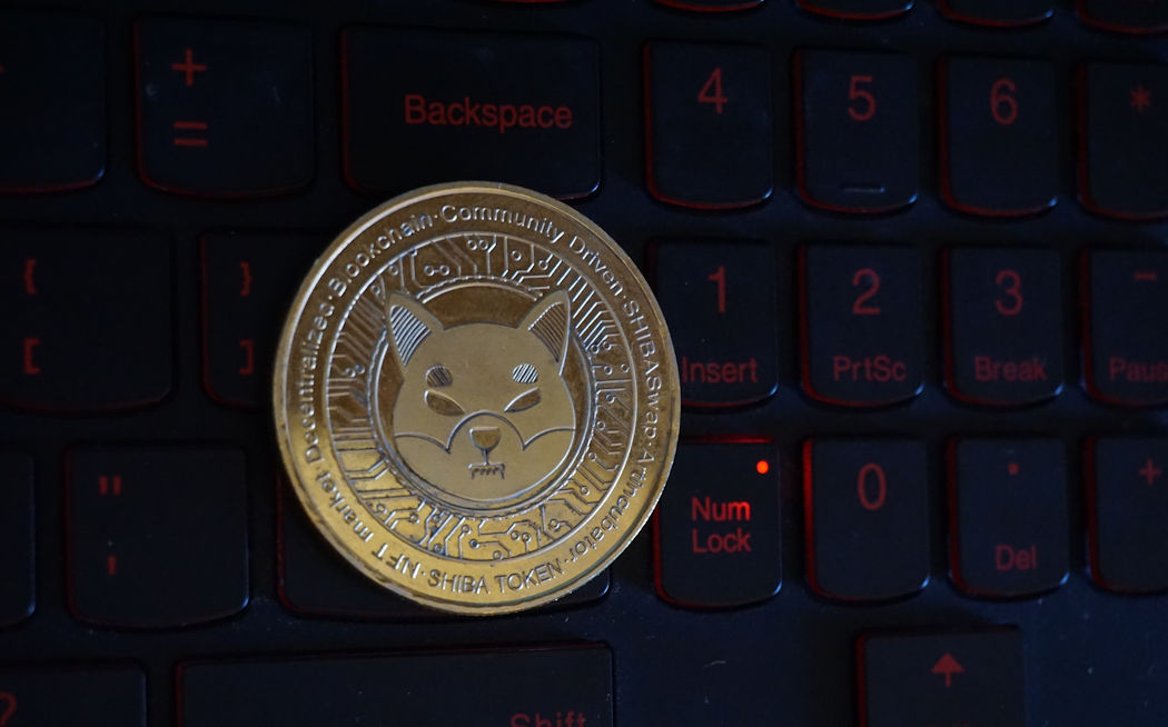 Actual SHIB Token on Laptop keypad