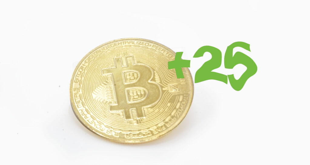 Bitcoin ($BTC) With +25 Ⓒ 2023 – Crypto Coin Opps