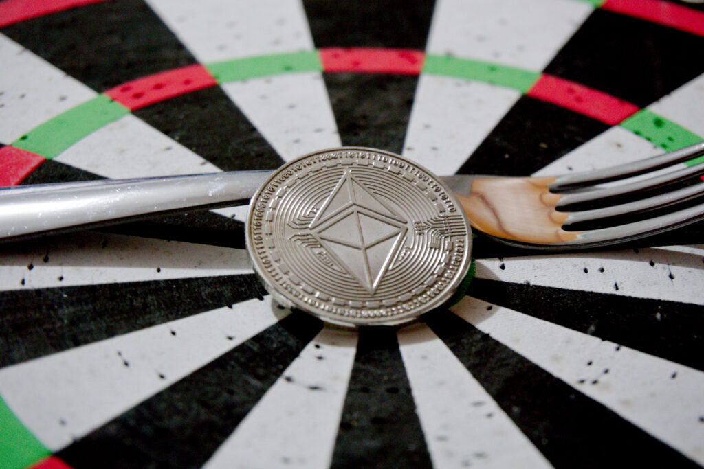 Ethereum, Fork, & Bullseye Ⓒ 2023 – Crypto Coin Opps